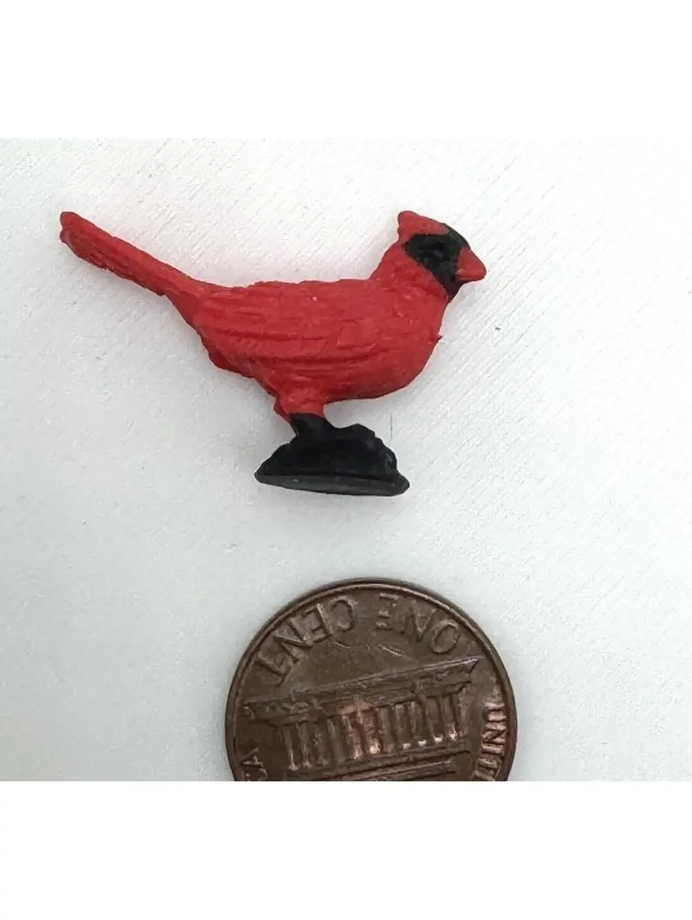 Miniature Cardinal Dollhouse Song Bird RedFairy Garden Mini Micro Props‎ Diorama